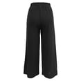 thumbnail image 6 of Pants for Women S with Pockets Pants with Stripe on The Side Dress Size 16 Women Linen Cover up Comfy plus Size Glitter Dress Corduroy plus Elastic Waist Pant 3 Strip Black 3XL, 6 of 7