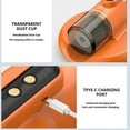 thumbnail image 6 of Oggfader Small Vacuum Cleaners for Home Bed Vacuum Cleaner Strong Suction And Low Noise Washable Filter For Clean Wireless Handheld Vacuum Effectively Clean Up Bed Mattress Vacuum Sofas Yellow, 6 of 8