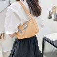 thumbnail image 4 of Vintage Women Butterfly Chain PU Small Shoulder Bag Solid Color Underarm Bags, 4 of 9