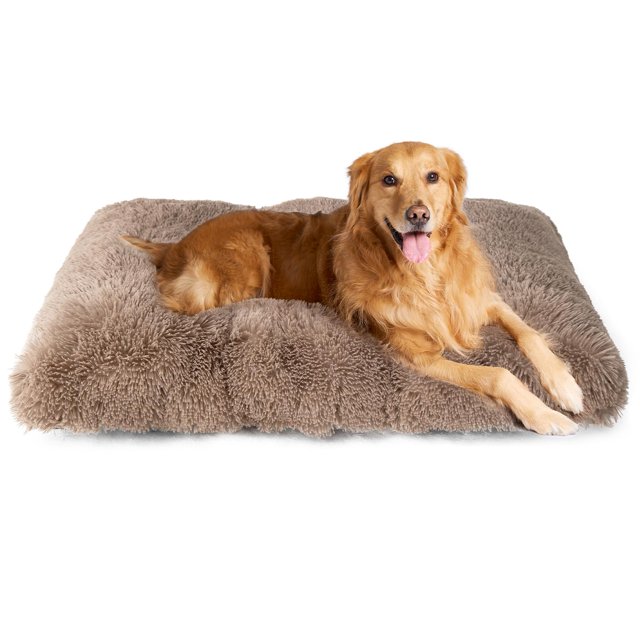 Cama para perros EHEYCIGA, mullida y esponjosa para perros extra grandes, camello