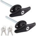 thumbnail image 1 of Truck Cap Locking T-Handle for Camper Shells, Replacement Lock with Keys - Compatible with Most Brands, 1 of 5
