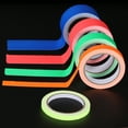 thumbnail image 6 of 0.8 inch x 33 Feet Neon Gaffer Cloth Tape, 1 Roll Fluorescent Adhesive Tape Black Light Glow Tape for Party, Orange, 6 of 7
