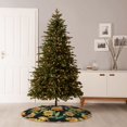 thumbnail image 7 of Daiia Sunflowers And Bird Drawing Merry Christmas Tree Skirt , Xmas Large Lace-up Tree Skirt, Santa Snowflakes Rustic Home Decorations New Year Party Farmhouse Decor-48", 7 of 7