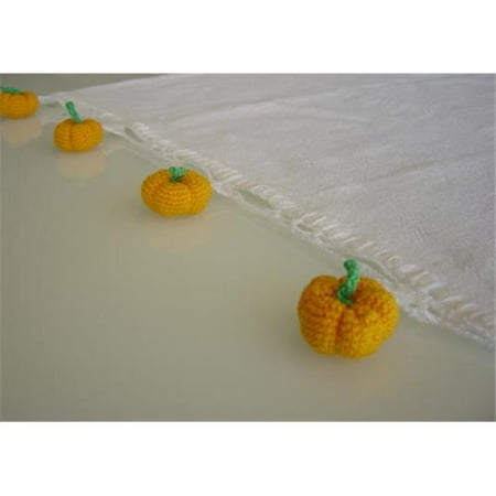 - RSC TTT-019 Hand Crocheted Pumpkin Tea Towel