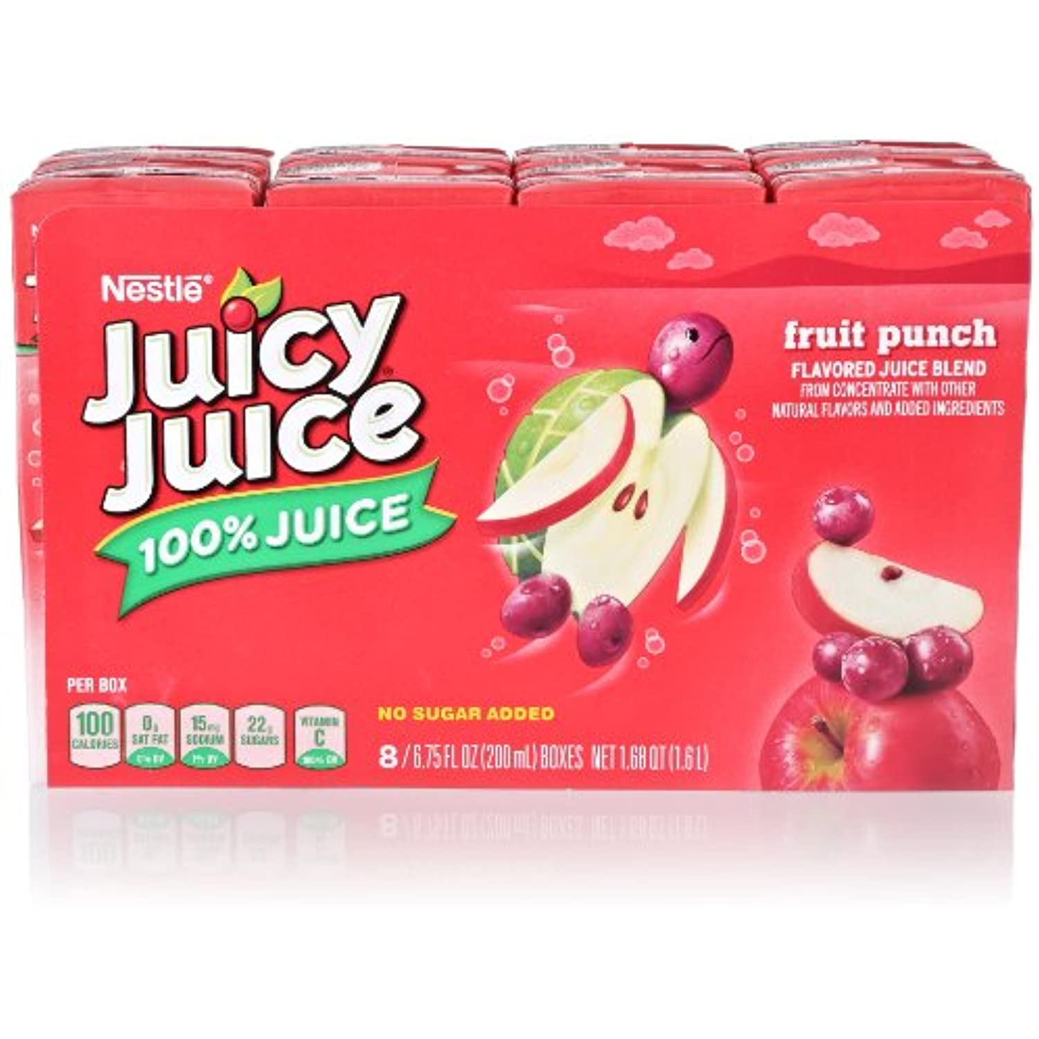 Juicy Juice Fruit Punch Slim Pack (8 Count, 6.75 Fl Oz Each)