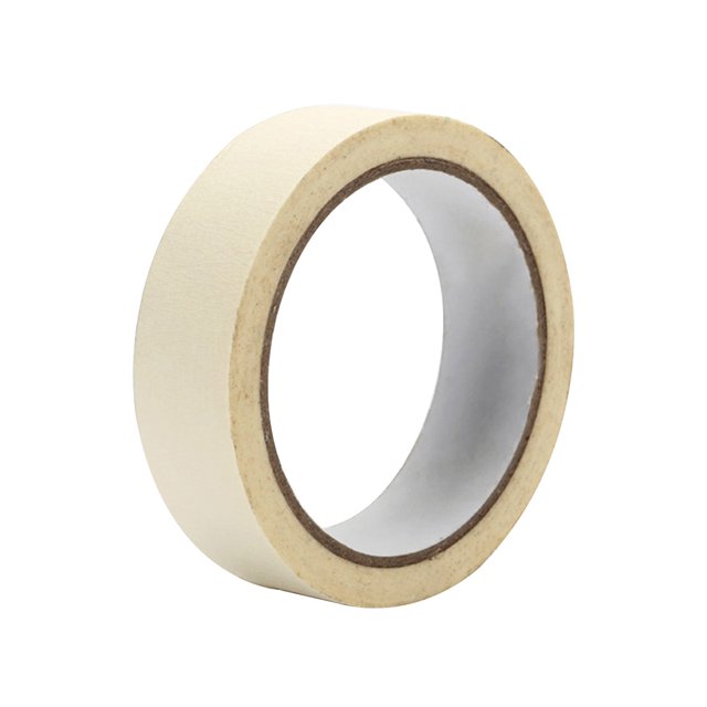MasteelfCA Masking Tape Rubber Color Separation Mark Portable High Temperature Resistant Sticky Textured Paper (White)