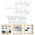thumbnail image 6 of DECOMELODY Wall Mount Floating Shoe Display Shelves 6Pcs Acrylic Transparent For Home Decor, 6 of 10