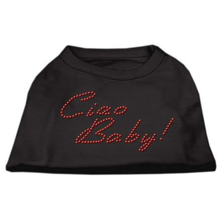 Pet Dog Cat Shirt Rhinestone, "Ciao Baby"