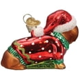 thumbnail image 4 of Old World Christmas Dashing Dachshund Puppy Glass Blown Ornament for Christmas Tree, 4 of 6