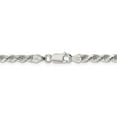 thumbnail image 4 of 925 Sterling Silver 4.25mm Diamond-cut Rope Chain 18 Inch, 4 of 5