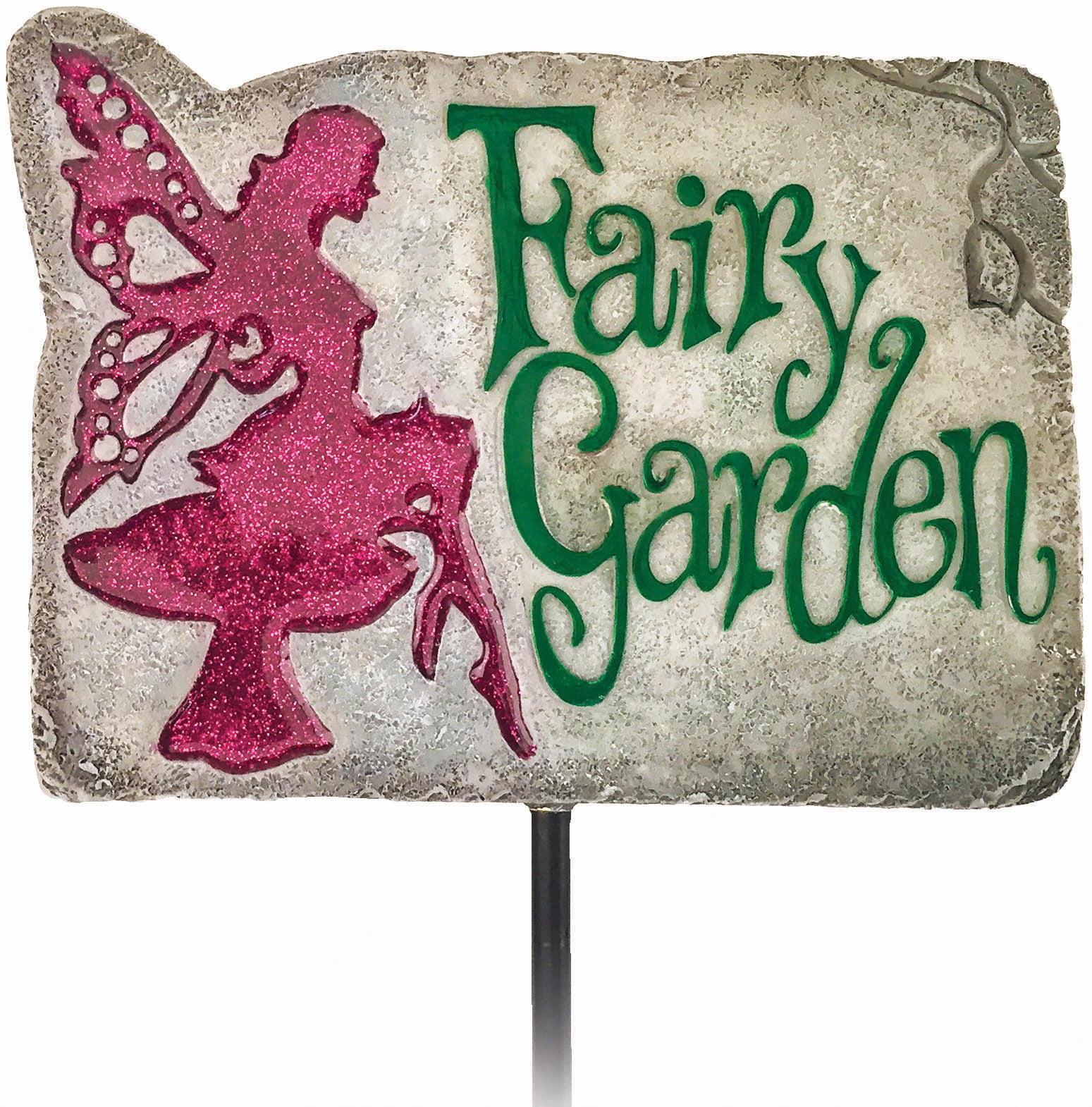 Multicolored Spoontiques 21231 Santa Stop Here Garden Stake
