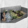 thumbnail image 6 of Donkey Soft Flannel Fleece Throw Blanket, Animal Nature Hills in Rural Colombia Mountains Landscape Illustration, Cozy Plush for Indoor and Outdoor Use, 70" x 90", Multicolor, by Ambesonne, 6 of 6