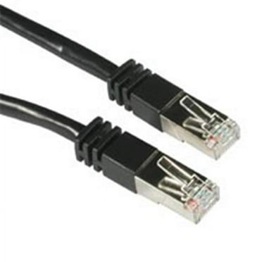 5ft SHIELDED CAT 5E MOLDED PATCH CABLE BLACK