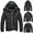 Black, variant on LoyisViDion Men's Black Puffer Jacket Warm Overcoat Outwear Padded Hooded Down Winter Coat Black XXL