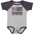 thumbnail image 3 of Inktastic Aplastic Anemia Awareness Red and White Ribbons and Flag Boys or Girls Baby Bodysuit, 3 of 5