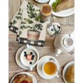 thumbnail image 4 of Spring Kitchen Dish Towels for Drying Dishes Set of 3, Country Vintage Pots Plants Black Plaid Border Waffle Weave Microfiber Hand Tea Bathroom Towels Quick Dry & Absorbent Towel 15.7x23.6, 4 of 7