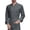 07#Gray, variant on Men's Long-Sleeve Chef Jacket, Lightweight Chef Coat, Buttoned Chef Uniform for Kitchen and Restaurant Work
