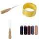 thumbnail image 4 of Kit De Herramientas Para Manualidades De Cuero, Agujas De Coser A Mano, Punzón, Punzón, Trabajo De Tallado, Conjunto De Groover De Sillín Para Reparación De Principiantes Advancent HA021208-00, 4 of 7