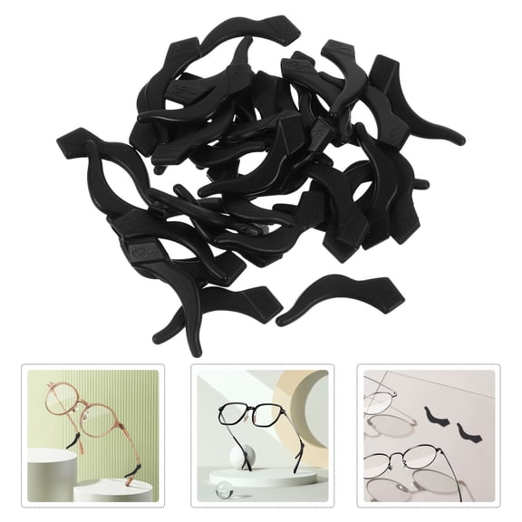 LEORX 20 Pairs Glasses Hooks Ear Grips Silicone Secure Grip for Soccer and Golfing