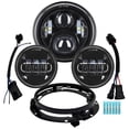 thumbnail image 1 of Faro delantero de moto LED de 7 pulgadas ALyoned para Harley Davidson, 1 of 7