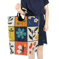 thumbnail image 4 of Yayeee Freestanding Laundry Hamper with Handle Collapsible Large Storage Basket for Clothes, Floral Patterns, 4 of 7