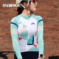 thumbnail image 2 of INBIKE Maillot de ciclismo de montaña de manga larga para mujer, ropa de ciclismo de carretera de corte competitivo, camisetas de bicicleta, maillot transpirable con bolsillos, 2 of 4