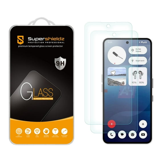 (2 Pack) Supershieldz Designed for Nothing Phone 3a/ Phone 3a Pro Tempered Glass Screen Protector, Anti Scratch, Bubble Free