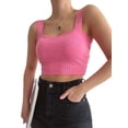 thumbnail image 2 of VISgogo Camisola de punto sin mangas de color sólido sin mangas de verano para mujer VISgogo moda, 2 of 5