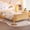 Natural, variant on Bellemave Montessori Toddler Playful Twin Size Fence Rails Metal Floor Bed with Lockable Door, Black