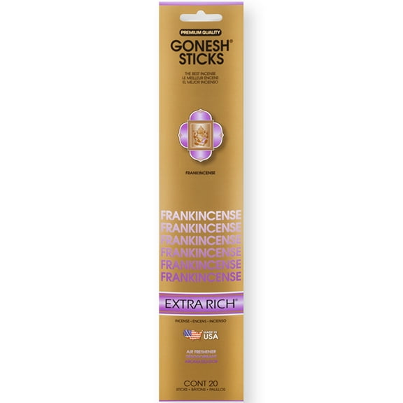Gonesh Extra Rich Frankincense Incense Sticks 20 Carded Pack