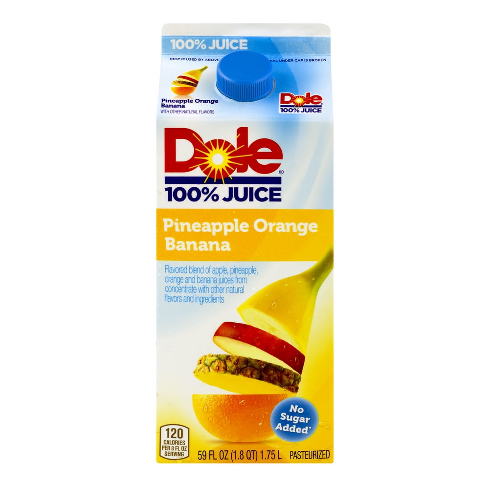 Dole 100 Pineapple Orange Banana 59 Fl Oz