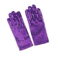 thumbnail image 4 of Sparkly Stage Performance Elegant Long Sleeve Evening Wear Shiny Glitter Hand Gloves For Girls, 4 of 4
