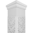 thumbnail image 4 of Ekena Millwork 8"W x 10'H Craftsman Classic Square Non-Tapered Gilcrest Fretwork Column w/ Prairie Capital & Prairie Base, 4 of 8