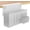 White 2 Tier, variant on 2 Tier Desk Side Storage Organizer, Under Desk Laptop Holder with Magnetic Pen Holder, No Drill Hanging Desk Caddy for Office and Home, Clamp On Desk Shelf for Tablet, Files,Accessories (White)
