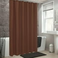 thumbnail image 3 of Brown Extra Long Waterproof Shower Curtain Liner 71x79 Inches, 3 of 8