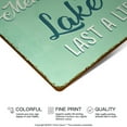 thumbnail image 2 of Lake Rules Decor, Country Lake House Decor for Farmhouse, Cabin, Beach, Bar, 12x8 Inches Aluminum Metal Wall Sign - Go Boating, 2 of 7