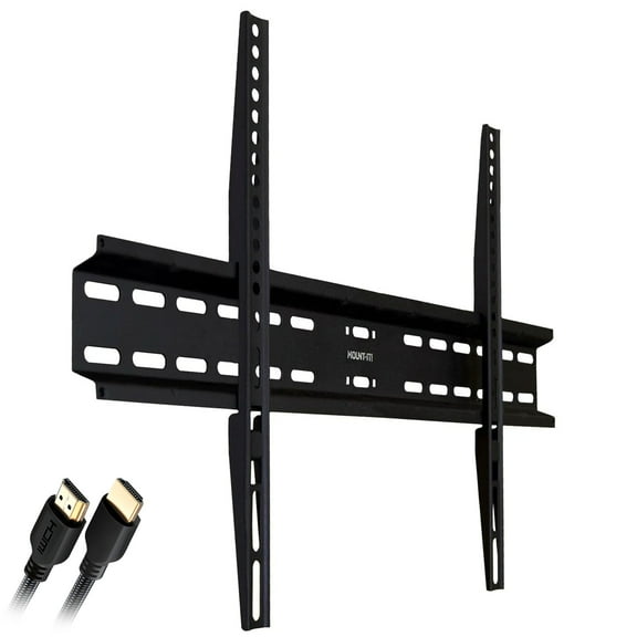 Mount-It! Low Profile Fixed TV Mount, Fits 37"-70" TVs, 77lb. Capacity