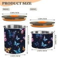 thumbnail image 3 of Butterfly Stars Airtight Coffee Bean Canister 17oz Food Storage Containers with Lids For Gournd, Tea, Sugar, Flour, Rice, Cereal, Candy Cookie Jar, 3 of 8
