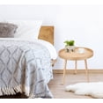 thumbnail image 5 of Round Nesting Coffee Tables Set of 2, Small Wood Circle Side Tables, Mid Century Modern Farmhouse Patio End Tables for Living Room Bedroom Balcony, 5 of 6