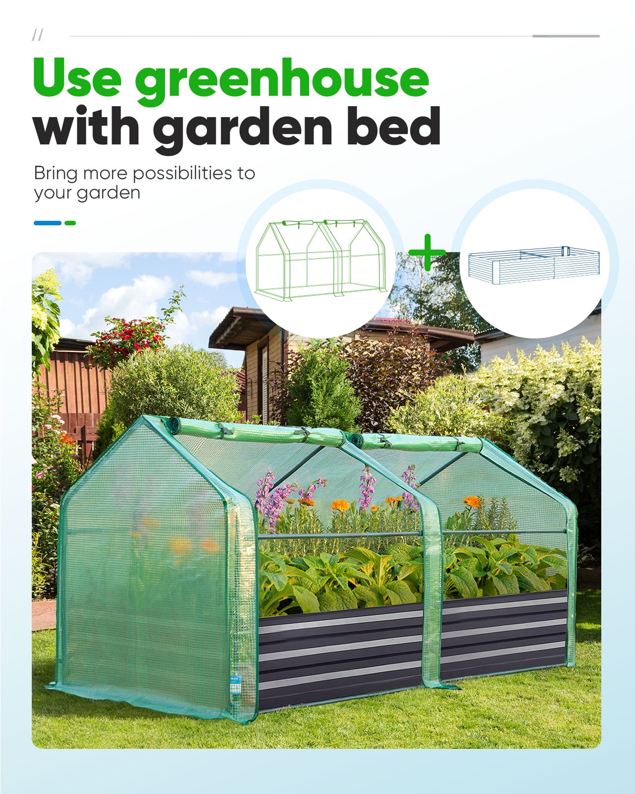 Neighborhood SRL 植物用ハウス mini green house Quictent Mini Greenhouse 95