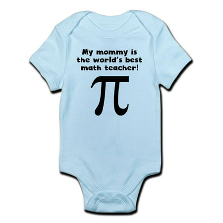 CafePress - My Mommy Is The Words Best Math Teacher Body Suit - Baby Light (Best Name For My Baby Girl)