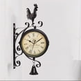 thumbnail image 3 of Reloj de Pared Retro Zulema de Estación Doble Cara Decorativo con Números, 3 of 7