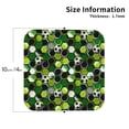 thumbnail image 3 of Disketp Soccer1 Funny Coasters,4 Pcs Leather Coasters With Holder, Perfect Housewarming Hostess Gifts,Protect Furniture From Water Marks Scratch And Damage, 3 of 9