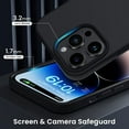thumbnail image 5 of Magnetic Case Compatible for iPhone 14 Pro Max Case [Compatible with MagSafe] [+Screen Protector] Liquid Silicone Gel Rubber Full Body Protective Cover Case 6.7 Inch-Black, 5 of 7