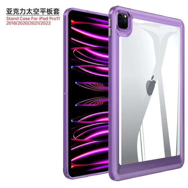 Drop Resistant Transparent Painted Case for APPLE IPAD PRO11 AIR3 4 5 Mini 4 5 6 Tablet Case for IPad 10.2 IPad 5 IPad 6 Case deep purple IPAD 10.2