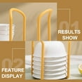 thumbnail image 4 of 1 escurridor de platos de cocina, escurridor de cuencos de plástico, escurridor de platos retráctil, 4 of 6