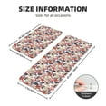 thumbnail image 2 of Honeii Starfish Shell Print Kitchen Mat [2 PCS] for Floor, Waterproof Non-Slip Rugs, Kitchen Decor,Standing Mat for Floor,Office, Sink, Laundry, 2 of 6