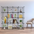 thumbnail image 2 of 16-Cube Organizer Cube Storage Storage Shelves Wire Cube Storage Origami Shelves Metal Grid Multifunction Shelving Unit Modular Cubbies Organizer Bookcase, 2 of 10