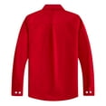 thumbnail image 4 of Spring&Gege Chemises Habillées à Manches Longues pour Garçons Uniforme Formel Tissé Uni, Rouge, 4-5 Ans, 4 of 4