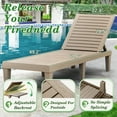 Homall Outdoor Chaise Lounges Chairs Set of 4 Tow Reclining Chair with Deck Box & Patio Umbrella